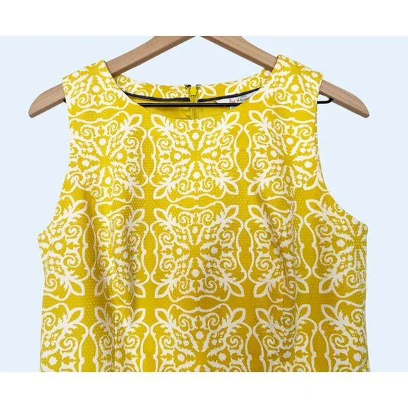 BODEN Talia Mimosa Woodblock Printed Sheath Dress Sz 6 - Picture 3 of 8